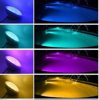 Fabricants Télécommande Verre Submersible Tuya Ip68 Étanche Rgb 12v Natation Sous-Marine Par 56 Led Piscine Lumière