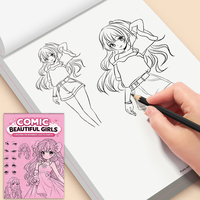 Livre de dessin de belles filles de style manga, livre de tutoriel de croquis d'anime pour débutants, cahier d'exercices de personnage de manga