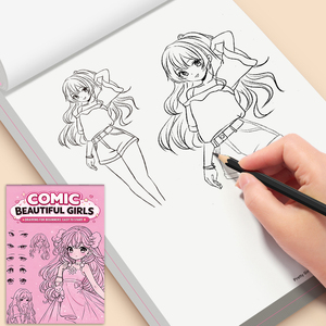 Livre de dessin de belles filles de style <span class=keywords><strong>manga</strong></span>, livre de tutoriel de croquis d'anime <span class=keywords><strong>pour</strong></span> débutants, cahier d'exercices de personnage de <span class=keywords><strong>manga</strong></span> - Product Image 4