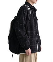 Veste en tweed vintage Y2K surdimensionnée de style streetwear personnalisé, veste de haute qualité pour le streetwear et le hip hop, manteau noir nuit étoilée