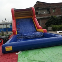 Orient Inflatables meilleure vente populaire super héros toboggan gonflable avec piscine pour enfants et adultes
