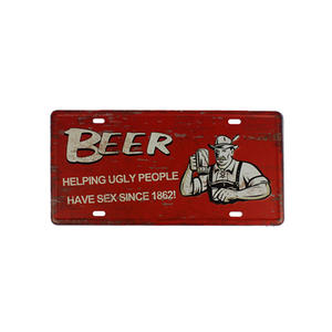 Tapete de parede vintage da china, carimbo de cerveja, barra de alumínio, sinal de <span class=keywords><strong>metal</strong></span> - Product Image 4