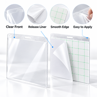 Porte-cartes rigide en PVC enduit, petit porte-cartes transparent pour photos, cartes de tarot, film, housse de protection avec taille personnalisable