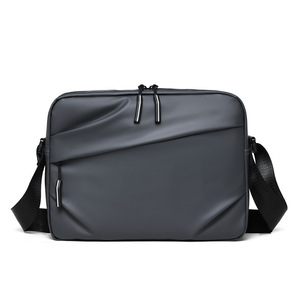 Men Lightweight Waterproof Messenger <b>Bag</b> Crossbody Sling Multiple Pockets Business Casual Travel Work Daily <b>Black</b> - Product Image 2