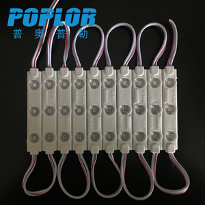 โมดูลไฟ LED Popior 2835 DC 12V RGB 3-หลอด กันน้ำ สำหรับไฟป้าย - Product Image 1