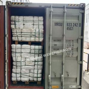 Trapos de Algodón Blanco de Punto Jersey, Trapos de Camiseta, Trapos Industriales de Algodón Cortados en Paños de Limpieza - Product Image 1