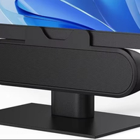 Haut-parleurs d'ordinateur Inwa pour PC de bureau, barre de son USB pour moniteur avec fixation par clip
