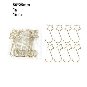 Gantungan hiasan kawat logam untuk rumah, dekorasi pohon Natal nyaman menggantung gantungan dalam kotak kemasan - Product Image 4