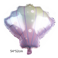 Animal marin feuille d'aluminium ballon poulpe requin étoile de mer coquille pour la décoration de fête enfants jouets