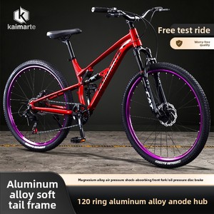Bicicleta de Montaña de Aluminio con Doble Suspensión y 8 Velocidades, Llantas Cómodas de 24/26/27.5 Pulgadas para Adolescentes, Gran Venta 2026 - Product Image 3