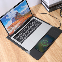 Tas pelindung komputer lipat bantalan Mouse, sarung Tablet kulit PU kantor, kustom, tas pelindung isi ulang daya nirkabel