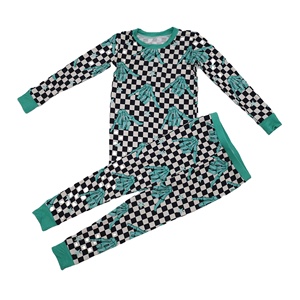 Qingli OEM No tariffario Rts pigiama di bambù per bambini scatola misteriosa per bambine pigiama pigiama Set di vestiti di bambù <span class=keywords><strong>personaggi</strong></span> - Product Image 6