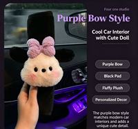 Housse de ceinture de sécurité de voiture en peluche motif chien de dessin animé mignon, protection d'épaule douce, ajustement universel, non imperméable