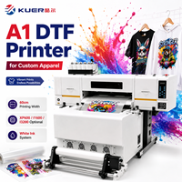 Imprimante DTF tout-en-un A1 60 cm avec tête d'impression I3200 et agitateur de poudre pour l'impression professionnelle de vêtements