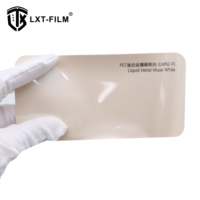 Liquide Métal Muse Blanc Couleur Super Brillant PET Auto Body Wrap Airless Changement de Couleur Film Auto-Adhésif