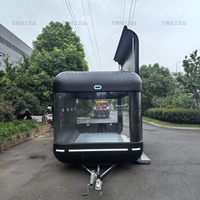Remorque alimentaire mobile d'extérieur Street Van Ice Cream Burgers Fries Fast Food Pizza Snack Kiosque pour hot-dogs Burgers Chips Candy