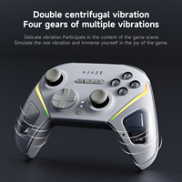 Ajazz GP100 Botones mecánicos completos Joystick inalámbrico RGB Hall Fine-Tuned Gamepad Joystick Game Controller