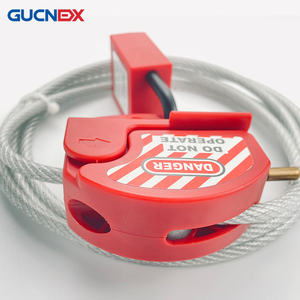 高品質の調整可能なスチールケーブルロック、ユニバーサルバルブロックアウトデバイス、赤色の調整可能なケーブル長 - Product Image 6