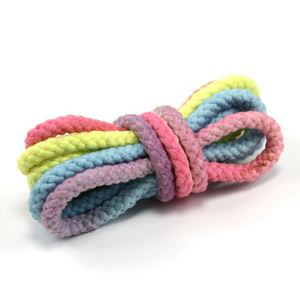 Good Quality Vintage Faded Round Rope Tie Dye Rainbow Cotton Shoelaces Sublimation Hoodies <b>Cord</b> - Product Image 2