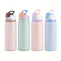 Bouteille d'eau isotherme sport en acier inoxydable à double paroi personnalisée – Garde au chaud et au froid pour l'extérieur et le bureau