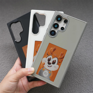 Sang Trọng Màn Hình Thông Minh Phản Ảnh 4 Màu Sắc NFC Thông Minh Hiển Thị E Ink Màn Hình Mềm Bảo Vệ Điện Thoại Trường Hợp Đối Với <span class=keywords><strong>Samsung</strong></span> S24 S23 Siêu - Product Image 6
