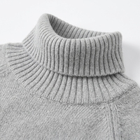 Nouveau Pull Décontracté Femme Col Roulé 100% Cachemire Tricoté à la Machine Motif Uni Respirant Hiver 2026
