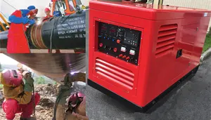 Miller 600a 500a 300amps arc mag tig mma máquina de solda, motor 400a soldadora diesel gerador soldador