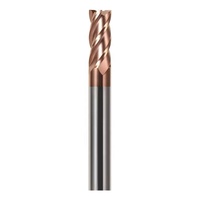 Fraise à bout HRC60 de 4-6 mm avec revêtement, fraise à micro-CNC, outil de coupe pour acrylique, bois