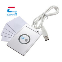 Lector de tarjetas inteligentes ACR122U Nfc, lector de Skimmer Rfid sin contacto, Nfc