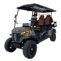 Voiture de golf électrique TongCai 6 places 72v surélevée tout-terrain avec batterie au lithium