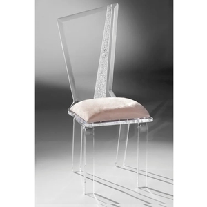 Chaise de salle à manger en plastique acrylique résine moderne vente en gros pour les événements présentoirs produit - Product Image 3