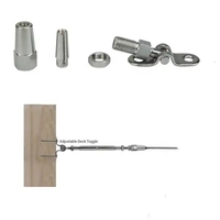 Wire Rope Terminal Cable Railing Invisible Hardware Swage Threaded Stud Terminal Hidden for Stair Balustrades