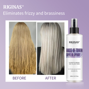 Spray Tonificante al Latone Riginas, Trattamento <span class=keywords><strong>Capelli</strong></span> Istantaneo Profondamente Nutriente per <span class=keywords><strong>Capelli</strong></span> Secchi e Danneggiati, Colore Viola - Product Image 3