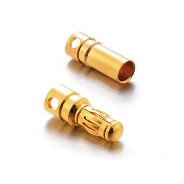 Cobre banhado a ouro Banana Plug and conector Jack de 2.0mm, 2.5mm, 3.0mm, 3.5mm, 4.0mm