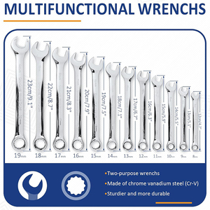 Juego de Herramientas Mecánicas de 216 Piezas para Reparación de Automóviles y Motocicletas, Llaves de Tubo de 1/4'', 3/8'' y 1/2'', Uso Doméstico - Product Image 5