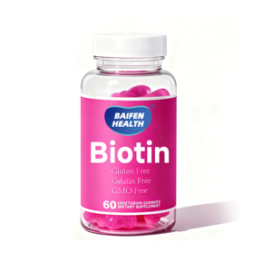 OEM BIOTIIN GUMMIES <span class=keywords><strong>vitamin</strong></span> Vegetarian Gummies Biotin Gummies untuk pertumbuhan rambut yang kuat - Product Image 2