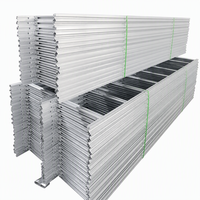 Plateaux de câblage perforés en alliage d'aluminium anodisé ventilé pour usage industriel et salles de serveurs haute densité