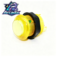 Bouton-poussoir en plastique éclairé 28 mm 250 V 16 A pour panneau de commande d'arcade DIY (version anglaise)