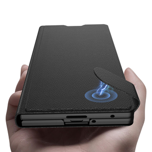 GKK PC Leather Shockproof Folding Cover for for Z Fold 7 6 Armor Suede Flap Wallet Card Holder Full-protection - Product Image 6