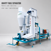 Vertikaler Luftschleier-Schwerkrafttisch Vibrationsgrader Integrierte Getreidereinigungsmaschine für Mais, Weizen und Sorghum