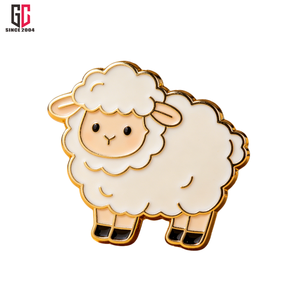 Broche en métal personnalisée d'usine (12 ans d'expérience) – Épingle de revers en forme d'animal pour sac à dos et vêtements – Adorable badge mouton pour enfants et amis – Idéal comme cadeau - Product Image 2