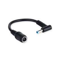Prise d'alimentation CC 90 degrés 7,4*5,0 mm femelle vers 4,5*3,0 mm mâle pour câble adaptateur d'ordinateur portable HP