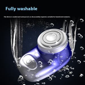 Erkekler için kompakt elektrikli tıraş makinesi tam vücut yıkanabilir Mini taşınabilir şarj edilebilir tıraş uzun pil ömrü sınır ötesi USB güç - Product Image 4