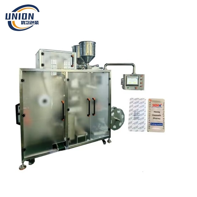 Automatic Cosmetic Easy Open Shower Black Horse 20g Men's Honey Filling Snap Sachet Packing Machine