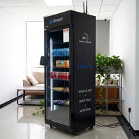 Máquina Expendedora de Snacks con IA, Máquina Expendedora Inteligente con Apertura Automática de Puerta, Máquina Expendedora de Alimentos y Bebidas con IA para EE. UU., Australia y Europa, en Stock