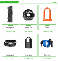 Antivol portable écologique en câble d'acier robuste pour vélo, moto, vélo électrique et poussette Jinjian Factory