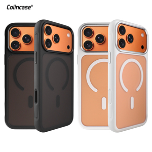 เคสโทรศัพท์มือถือแบบด้าน TPU+PC แม่เหล็ก สำหรับ iPhone 17 Pro Max ป้องกัน 360 องศา รองรับการชาร์จไร้สาย ป้องกันรอยนิ้วมือ กันกระแทก - Product Image 1