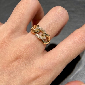 Anillo Cubano de Lujo Aazuo de Oro Amarillo Sólido de 18K con Diamantes Cultivados en Laboratorio, Joyería Vintage para Mujer, Regalo de Amor de Alta Gama para Fiestas - Product Image 4