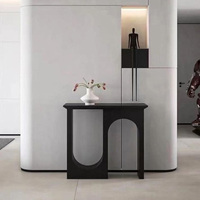 Lumière luxe porte d'entrée blanc et noir Console Table moderne Simple Table d'appoint maison salon maison entrée hôtel