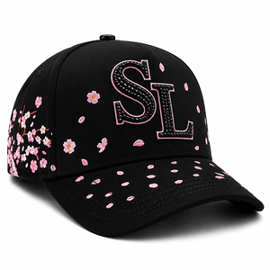 Gorra de béisbol deportiva unisex estilo urbano de 5 paneles al por mayor <span class=keywords><strong>X</strong></span> CAP con logotipo de estrella religiosa de diamantes de imitación y sombreros Barbas con logotipo personalizado - Product Image 5